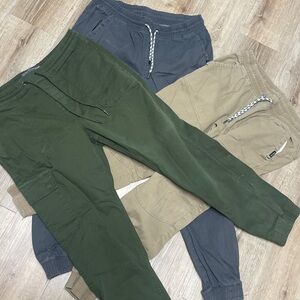 Joe’s & Matrix EUC Jogger Pants in Army Green,Charcoal &Tan
3 pairs for 1 price